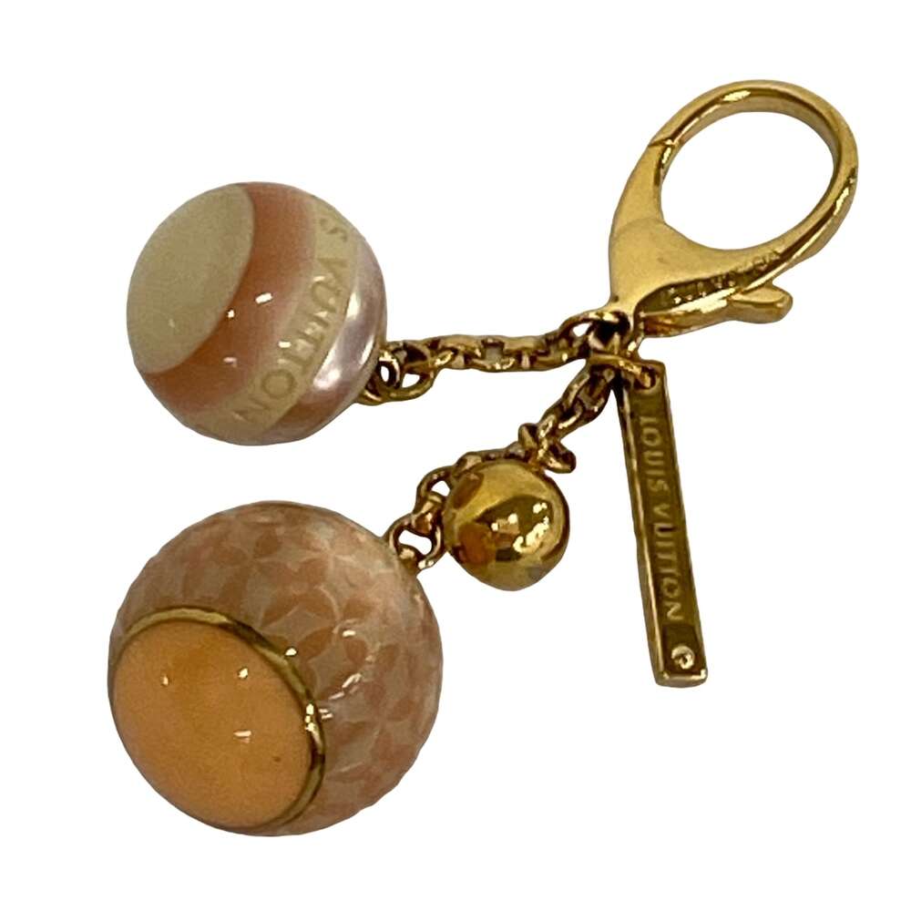 Louis Vuitton Bijoux Sac Mini Lin Others Bag Charm M95507 Orange White Gold